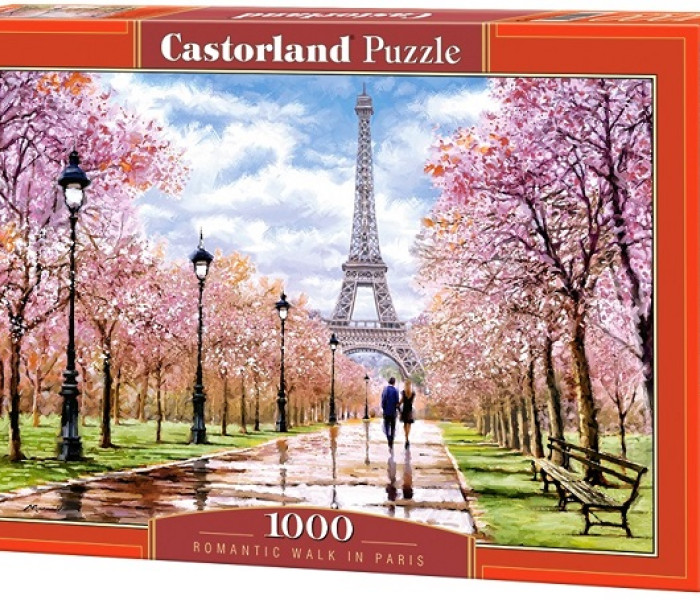 Puzzle - Castorland - Romantyczny spacer po Paryżu