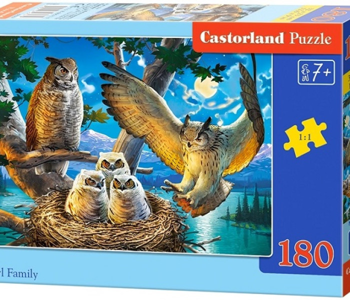 Puzzle - Castorland - Rodzina sów