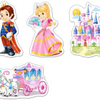 Puzzle - Castorland - Świat Księżniczek - 4 w 1