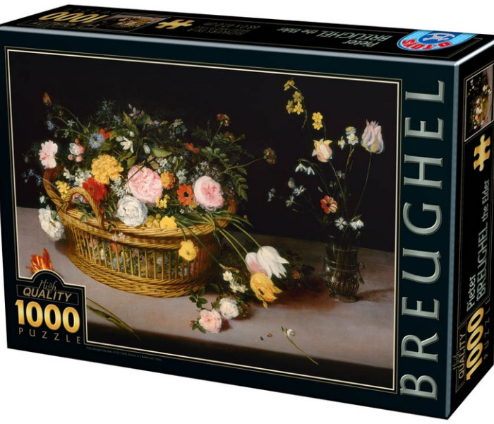 Puzzle - D-toys - Puzzle Martwa natura z kwiatami