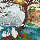 Puzzle - D-toys - Puzzle Lato i zima