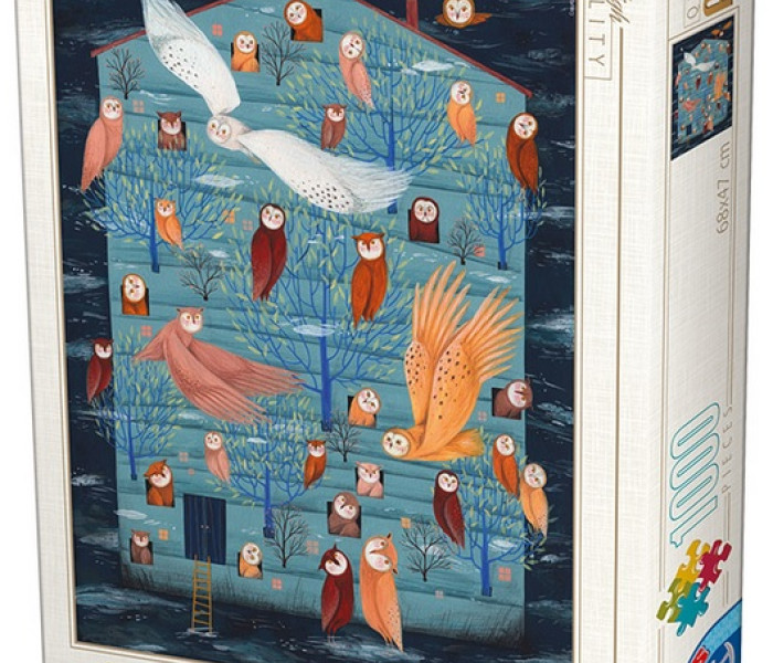 Puzzle - D-toys - Puzzle Raj dla sów