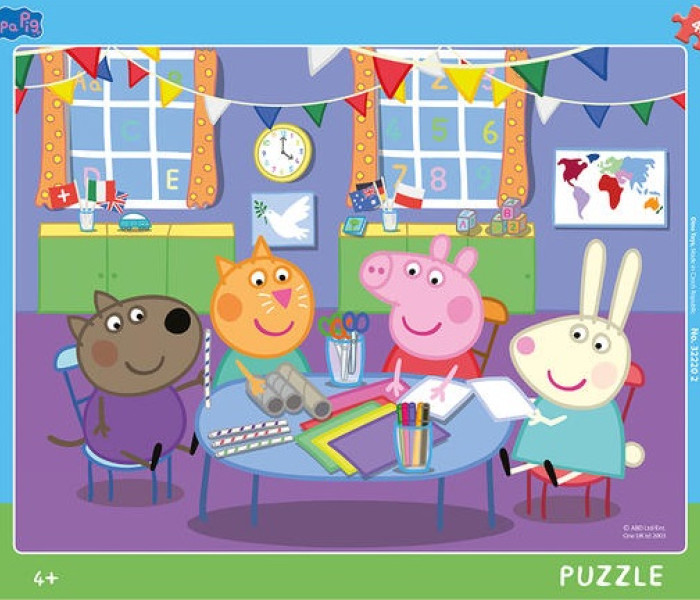 Puzzle - Dino - Świnka Peppa w przedszkolu