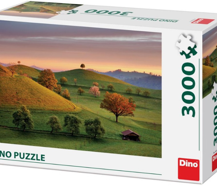 Puzzle - Dino - Bajkowy wschód słońca