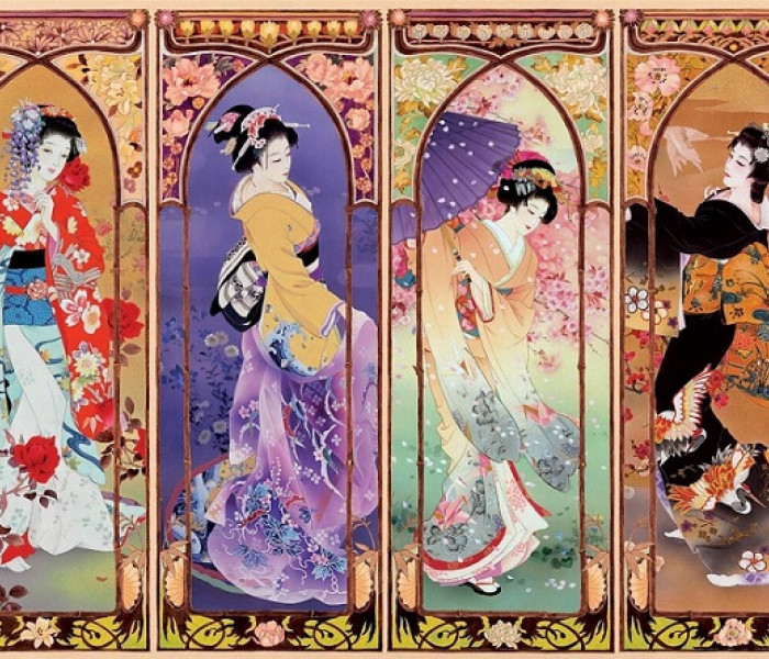 Puzzle - Educa - Japoński kolaż