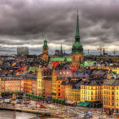 Widok na Sztokholm, Szwecja