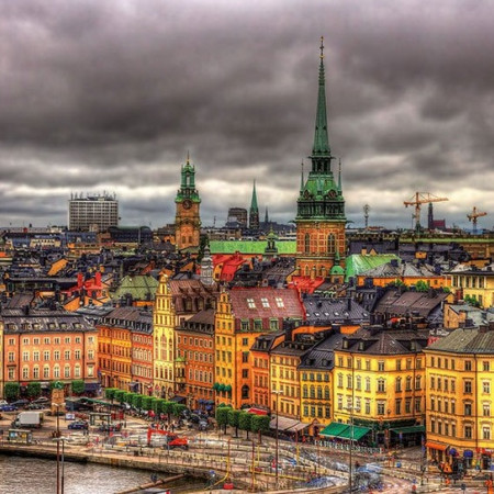 Widok na Sztokholm, Szwecja