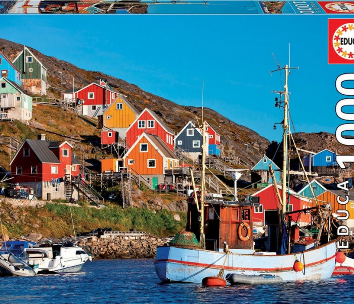 Puzzle - Educa - Domy skandynawskie