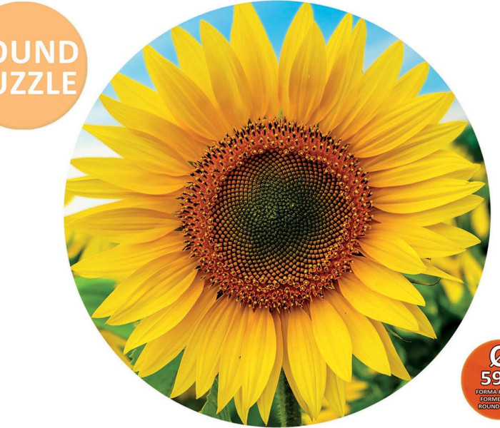 Puzzle - Educa - Słoneczniki - Okrągła układanka