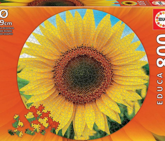 Puzzle - Educa - Słoneczniki - Okrągła układanka