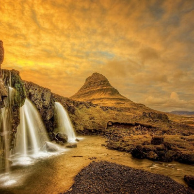 Wodospad Kirkjufellsfoss, Islandia