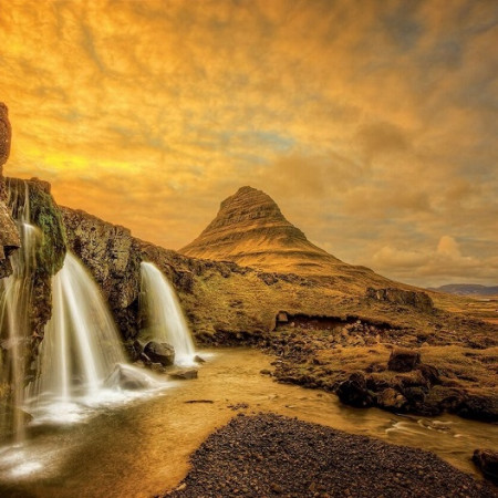 Wodospad Kirkjufellsfoss, Islandia