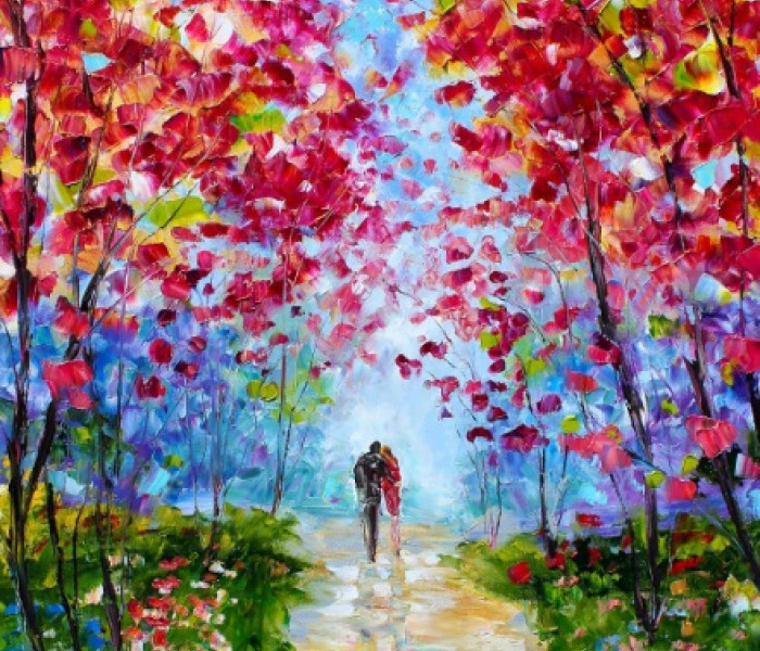 Puzzle - Enjoy - Spacer po wiosennych kwiatach