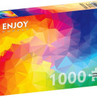 Puzzle - Enjoy - Wielokątna kolorowa spirala