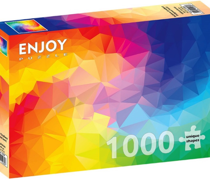 Puzzle - Enjoy - Wielokątna kolorowa spirala