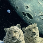 Puzzle - Grafika - Pantery śnieżne