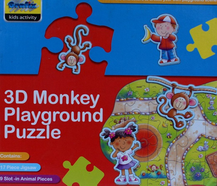 Puzzle - Grafix - Małpi park - 3D Puzzle