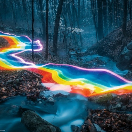 Tęczowy potok