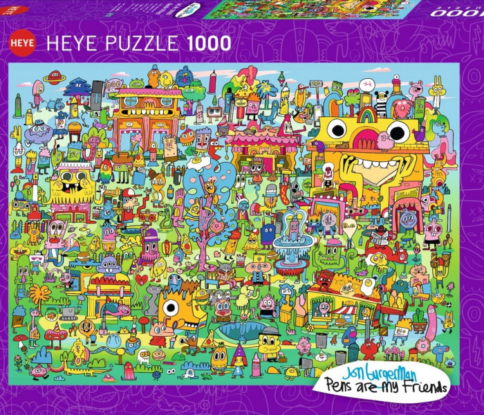 Puzzle - Heye - Malowana wioska
