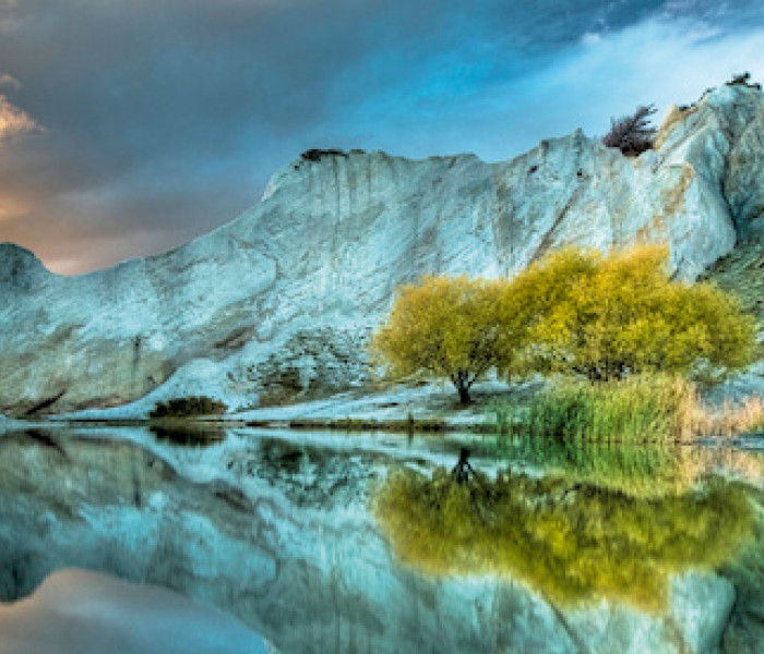 Puzzle - Heye - Niebieskie jezioro - Puzzle Panoramiczne