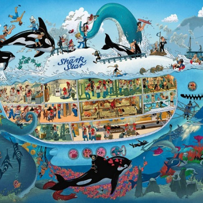 Podwodna zabawa - Triangular puzzle