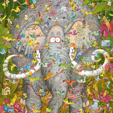 Życie słonia - Triangular puzzle