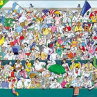 Puzzle - Heye - Fani sportu - Puzzle Panoramiczne