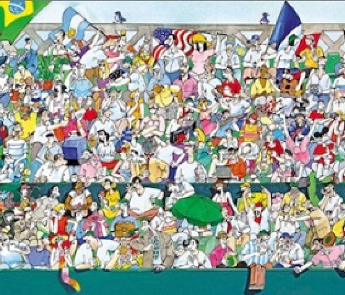 Puzzle - Heye - Fani sportu - Puzzle Panoramiczne