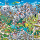 Puzzle - Heye - Zabawa w Alpach - Triangular Puzzle