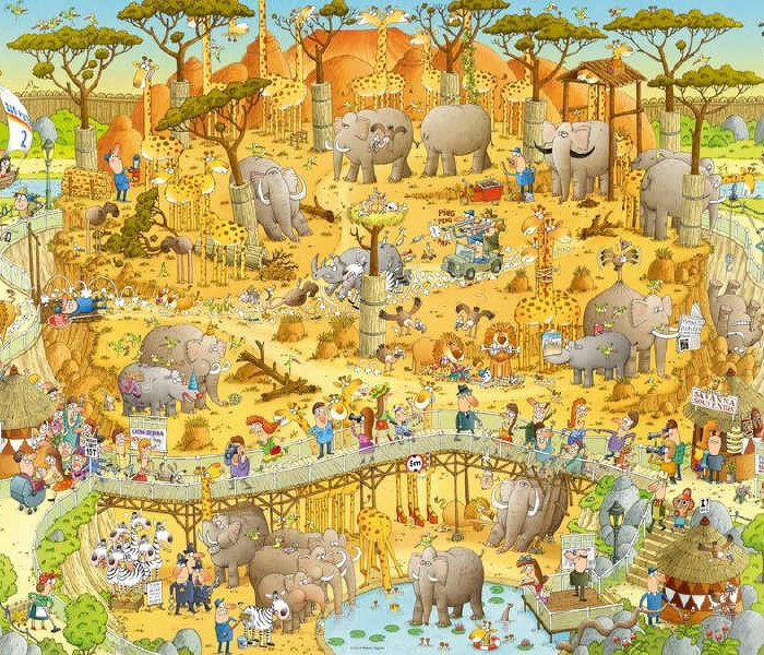 Puzzle - Heye - ZOO - Afryka