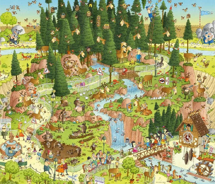 Puzzle - Heye - ZOO - Czarny las