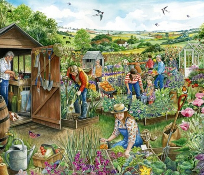 Puzzle - Falcon - W ogrodzie