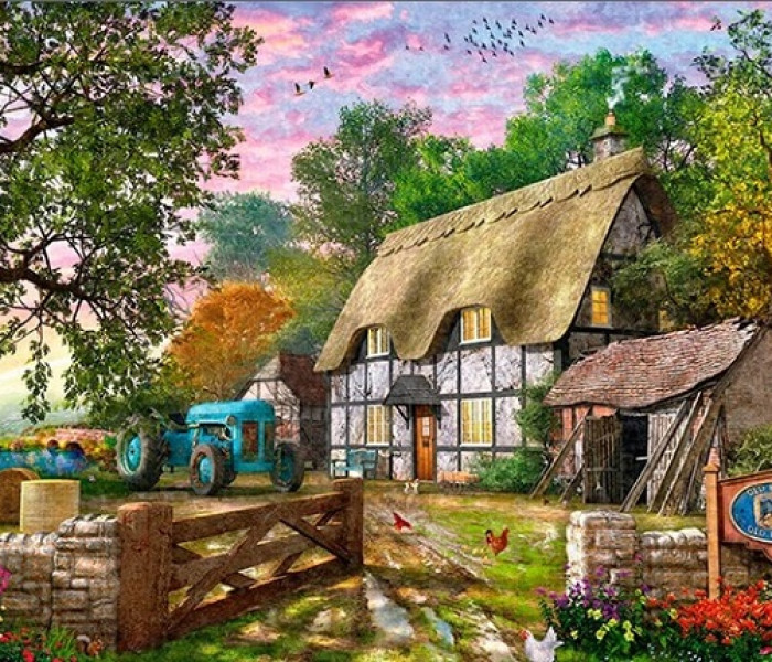 Puzzle - Falcon - Dom na farmie