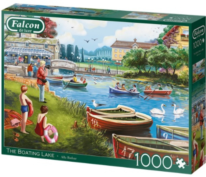 Puzzle - Falcon - Jezioro z łódkami