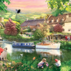 Puzzle - Falcon - Letni odpoczynek nad jeziorem