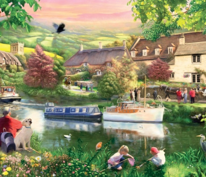 Puzzle - Falcon - Letni odpoczynek nad jeziorem