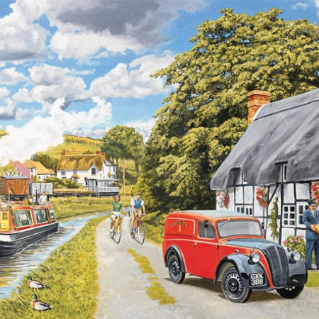 Wzdłuż kanału wodnego