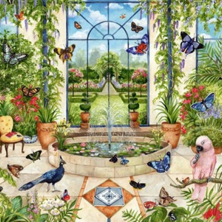 Szklarnia pełna motyli