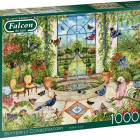 Puzzle - Falcon - Szklarnia pełna motyli