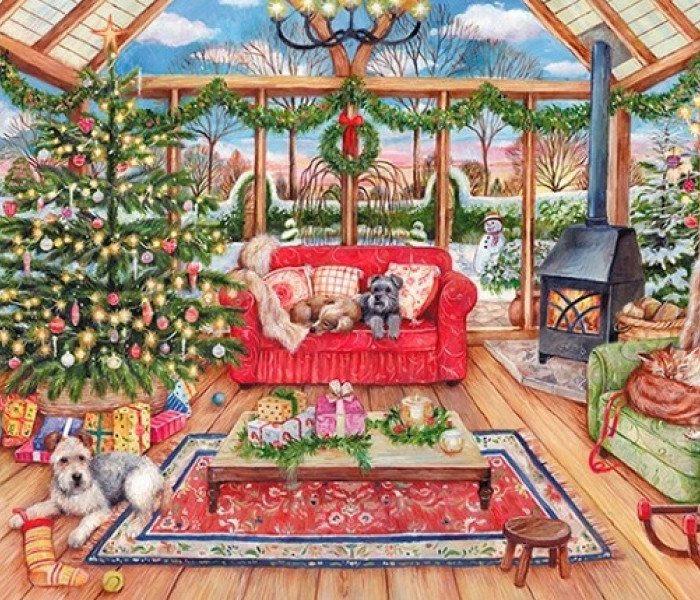 Puzzle - Falcon - Świąteczny ogród zimowy