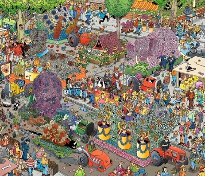 Puzzle - Jumbo - Kwiatowe show