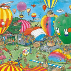 Puzzle - Jumbo - Latające balony