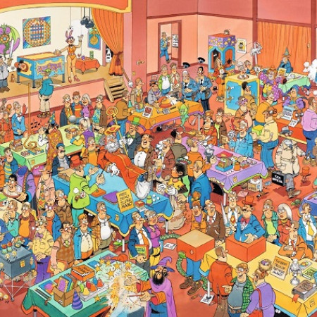 Targowisko z magicznymi sztuczkami