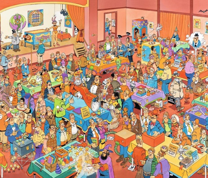 Puzzle - Jumbo - Targowisko z magicznymi sztuczkami