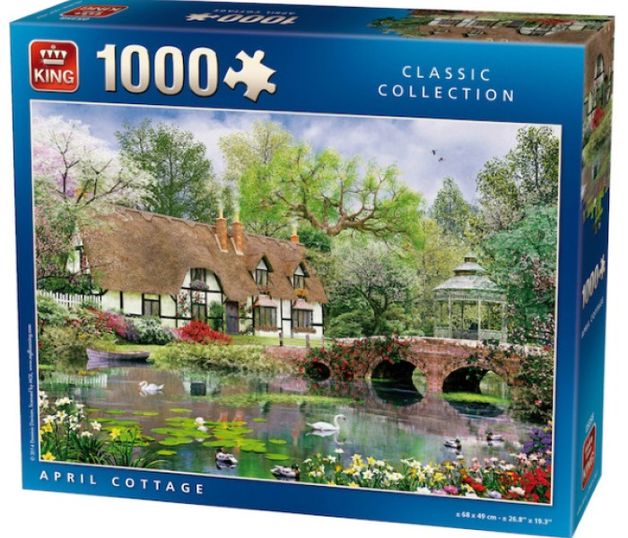 Puzzle - King - Domek z łabędziami