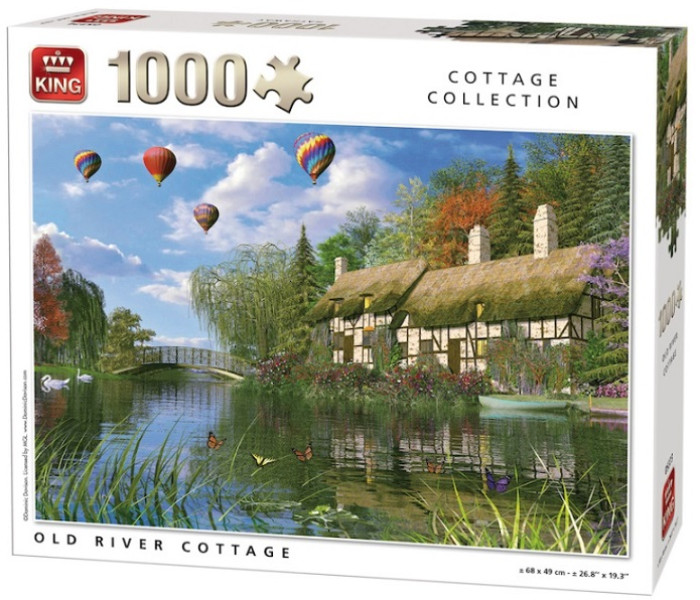 Puzzle - King - Stary dom nad rzeką