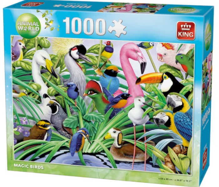 Puzzle - King - Niesamowite ptaki
