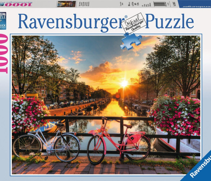 Puzzle - Ravensburger - Rower w Amsterdamie