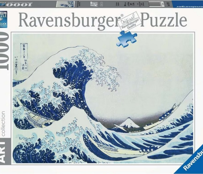 Puzzle - Ravensburger - Duża fala u wybrzeży Kanagawy