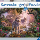 Puzzle - Ravensburger - Rodzina wilków latem